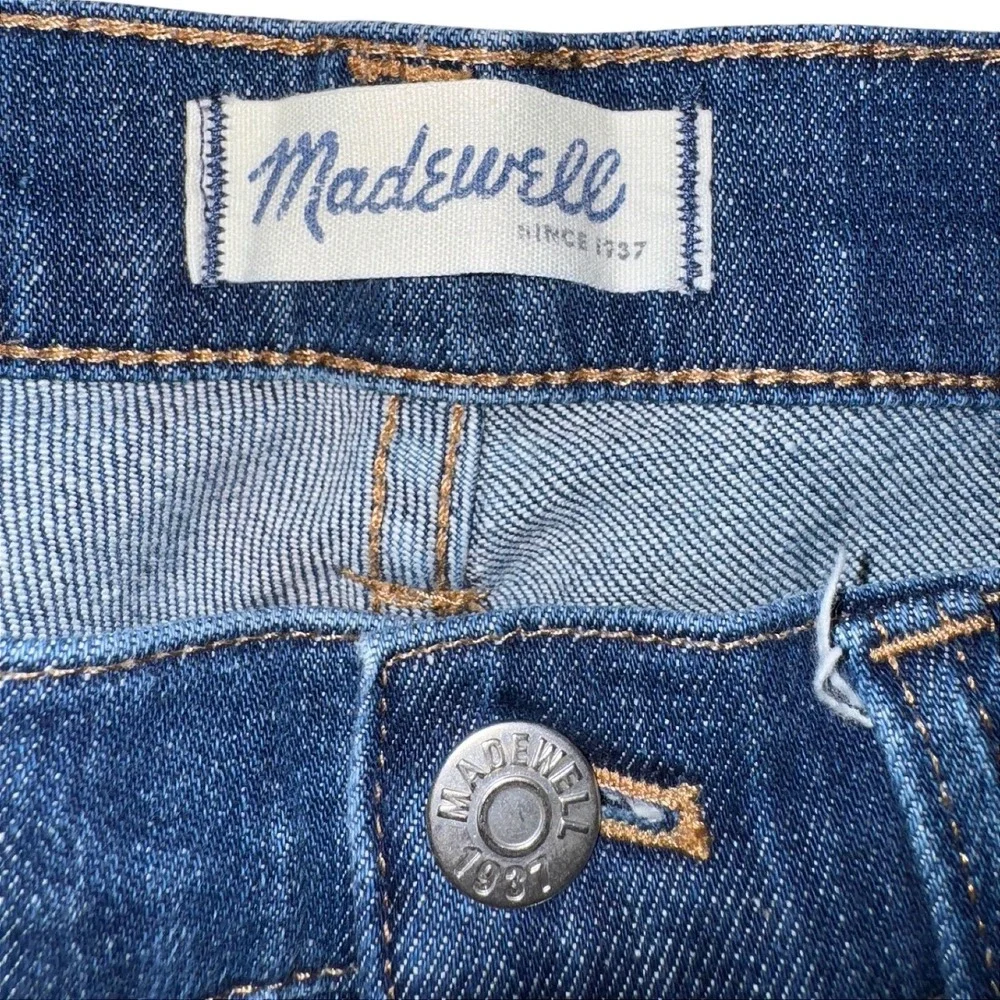 Madewell Slim Boyjean Distressed Paint Splatter‎ Denim Jeans Blue A0376 Size 28